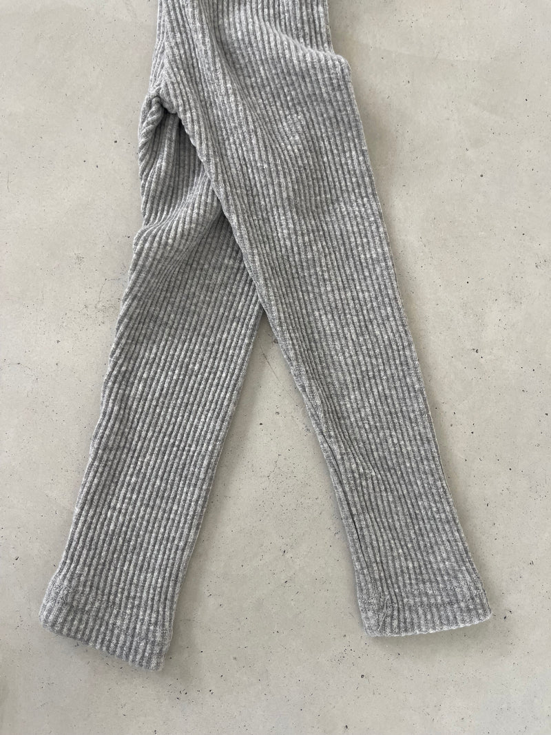 Legging rib gris