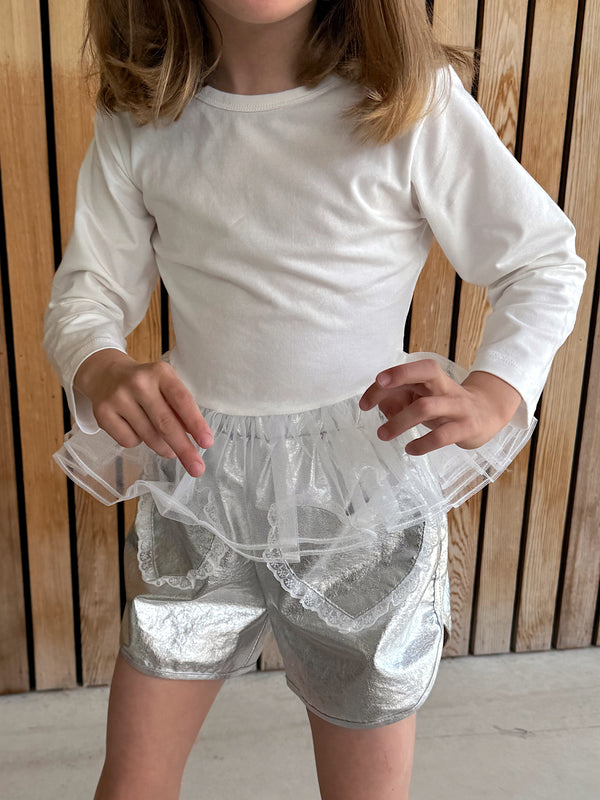 Tee Sha frill blanc