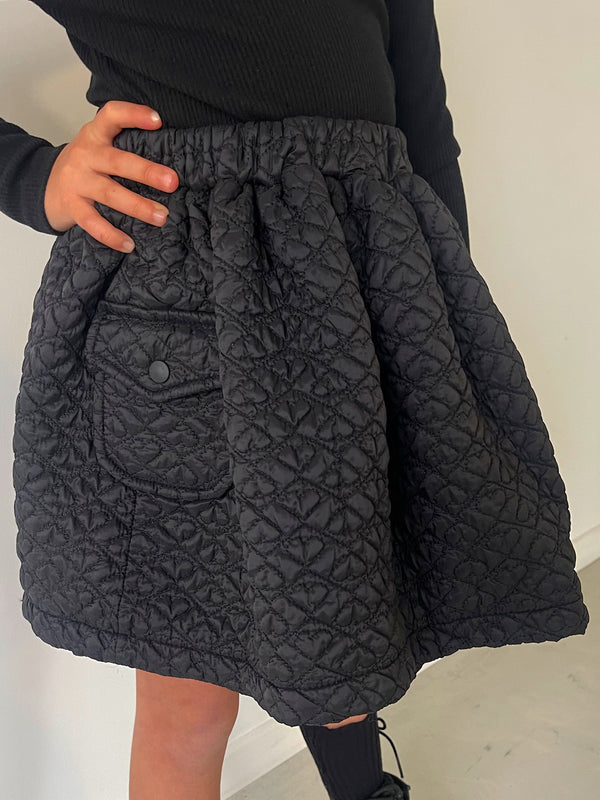 Pocket heart quilting skirt