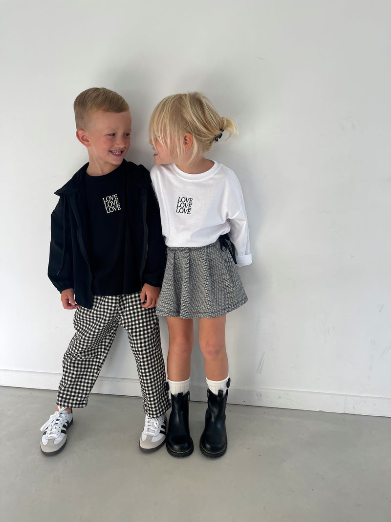 Tee triple love noir