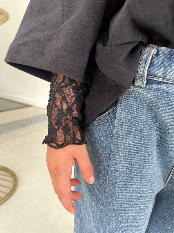 Tee Free lace noir