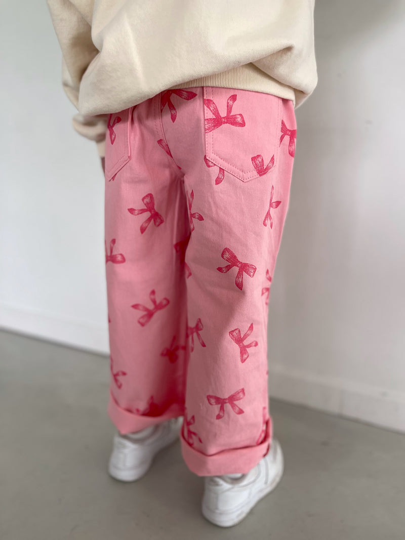 Pantalon Ribbon pink