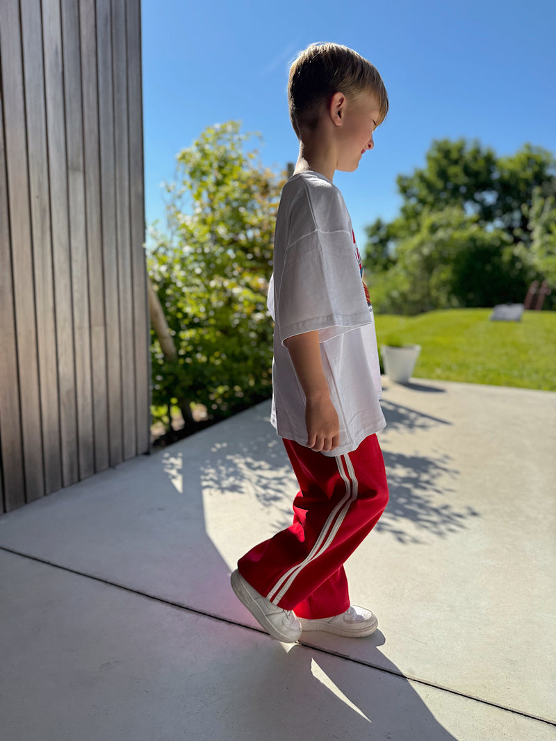 Pantalon two lines red