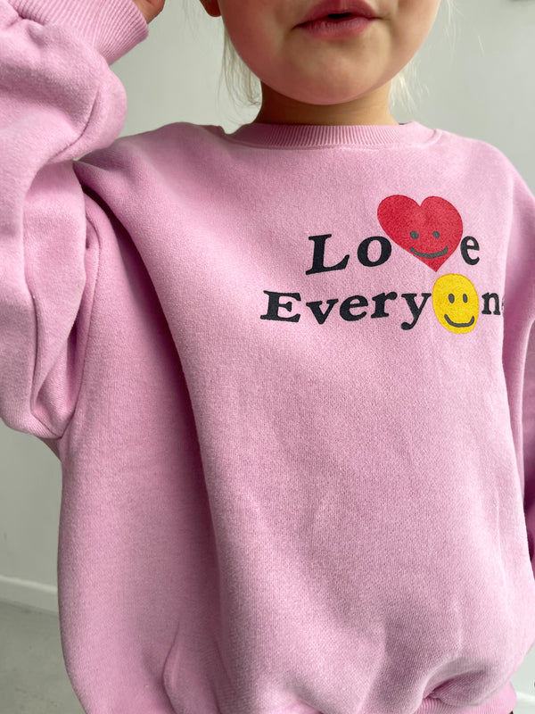 Pink Heart Smiley Sweatshirt