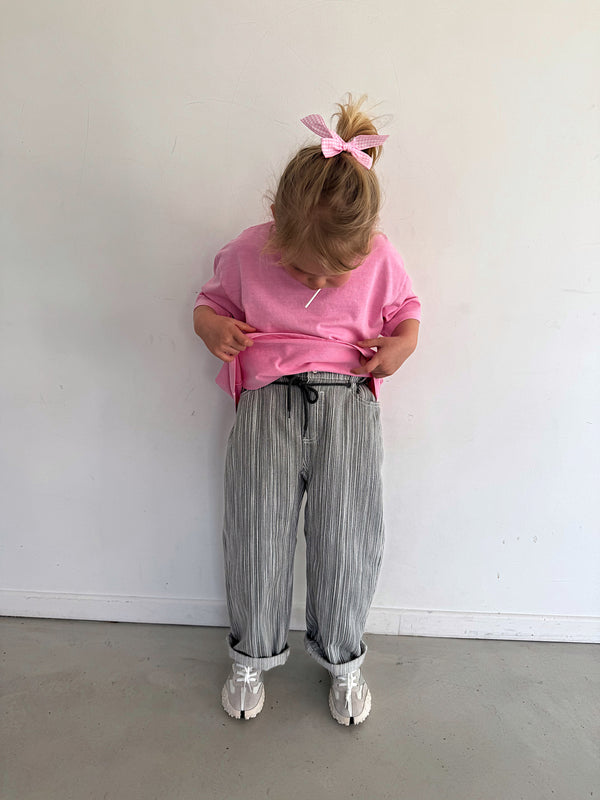 Denim String Pants