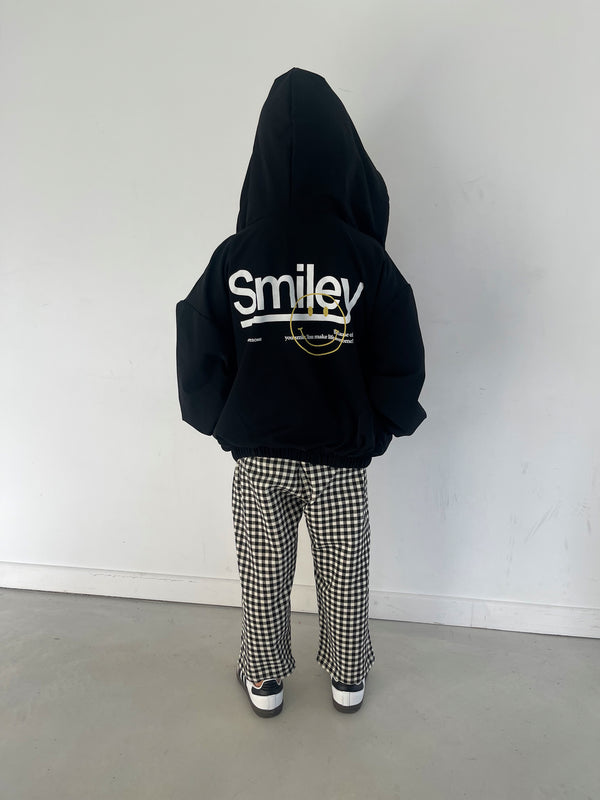 Black Smile hoody jacket