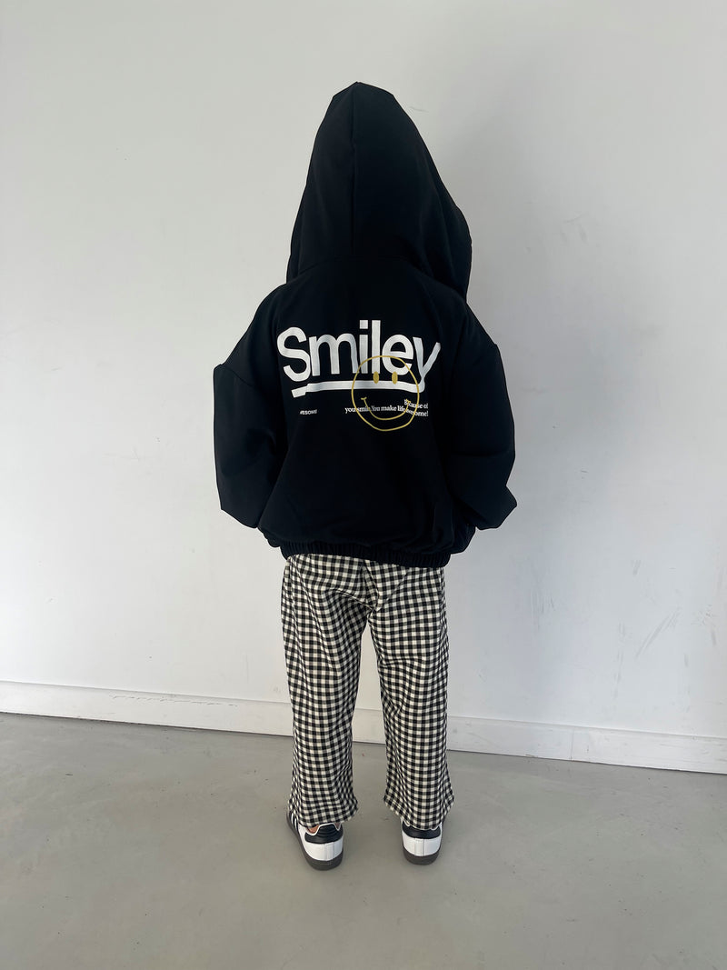 Veste hoody Smile noir