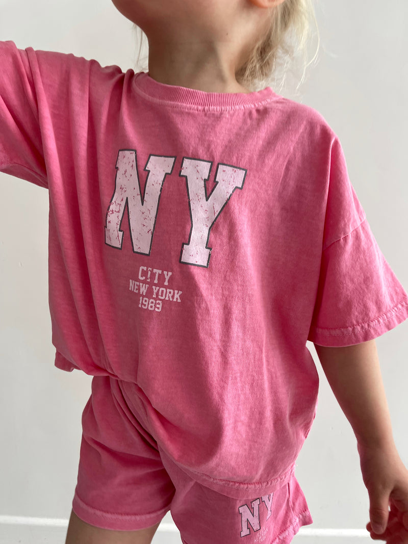 Short NY pink