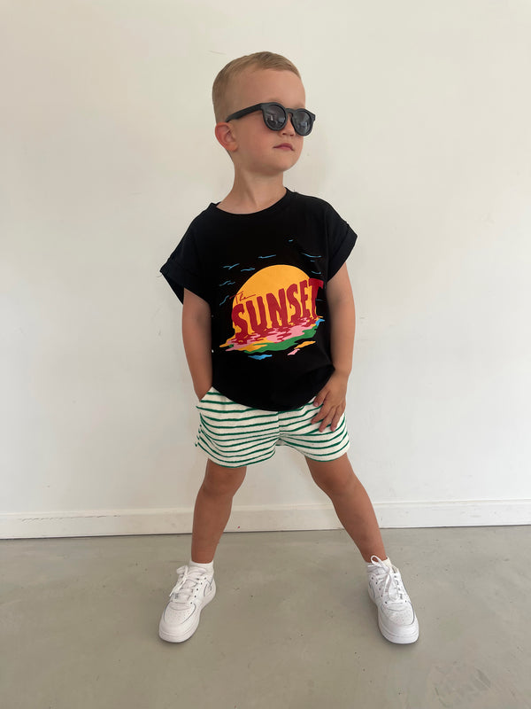 Short Tomi stripes