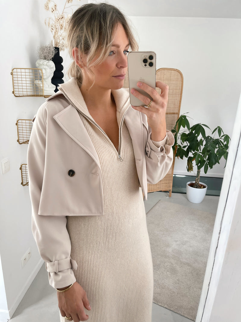 Blazer court beige