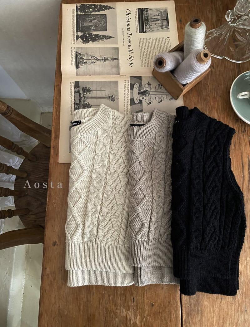 Vest Knit noir