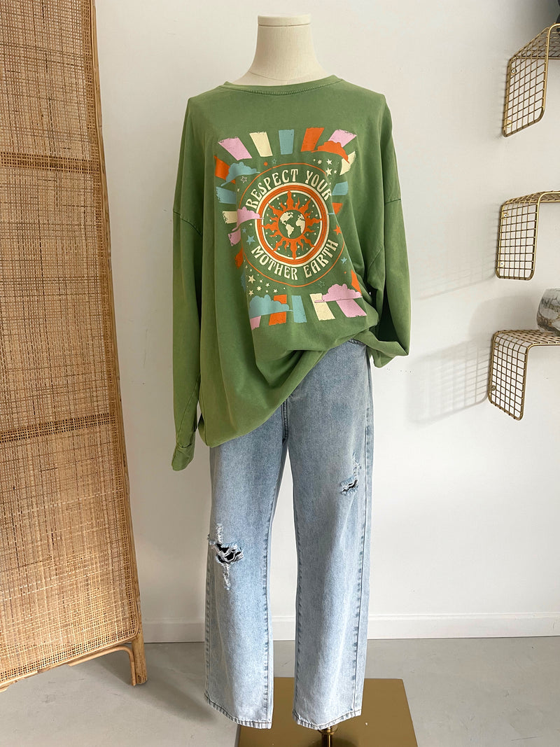 Sweat robe vert