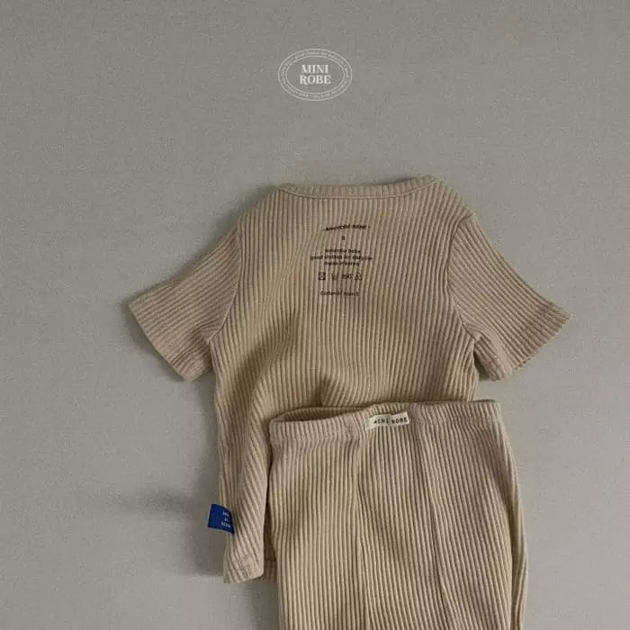 Set bebe half rib beige