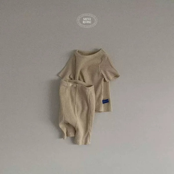 Set bebe half rib beige