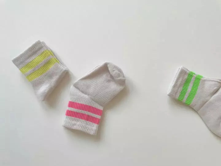 Chaussettes neon lines