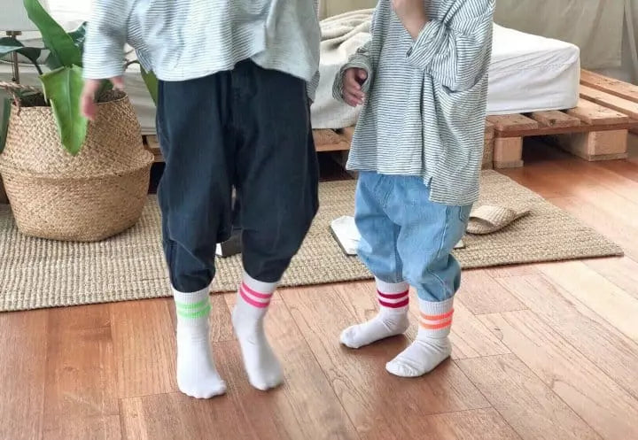 Chaussettes neon lines