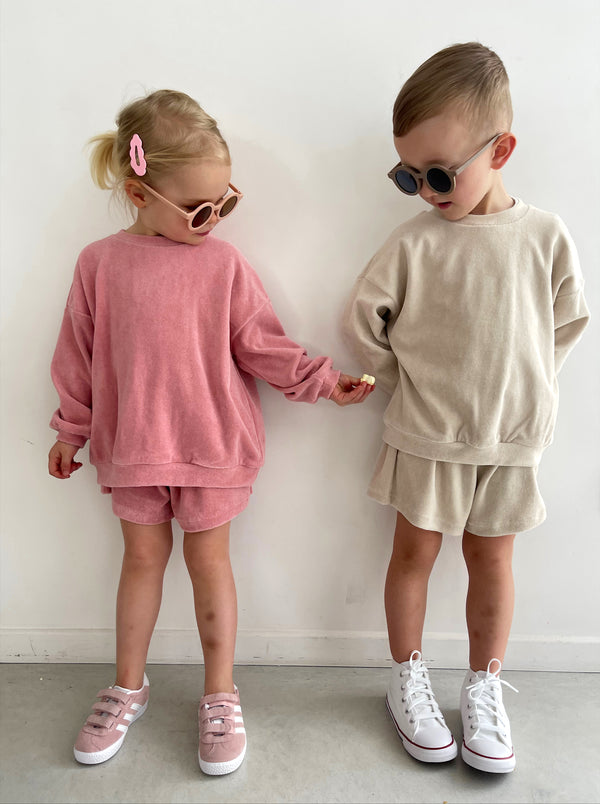 Set SS Terry indi-pink