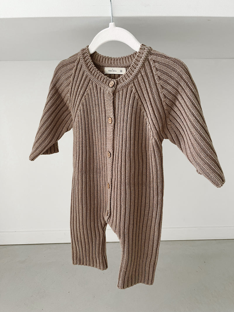 Combinaison Open Knit grise