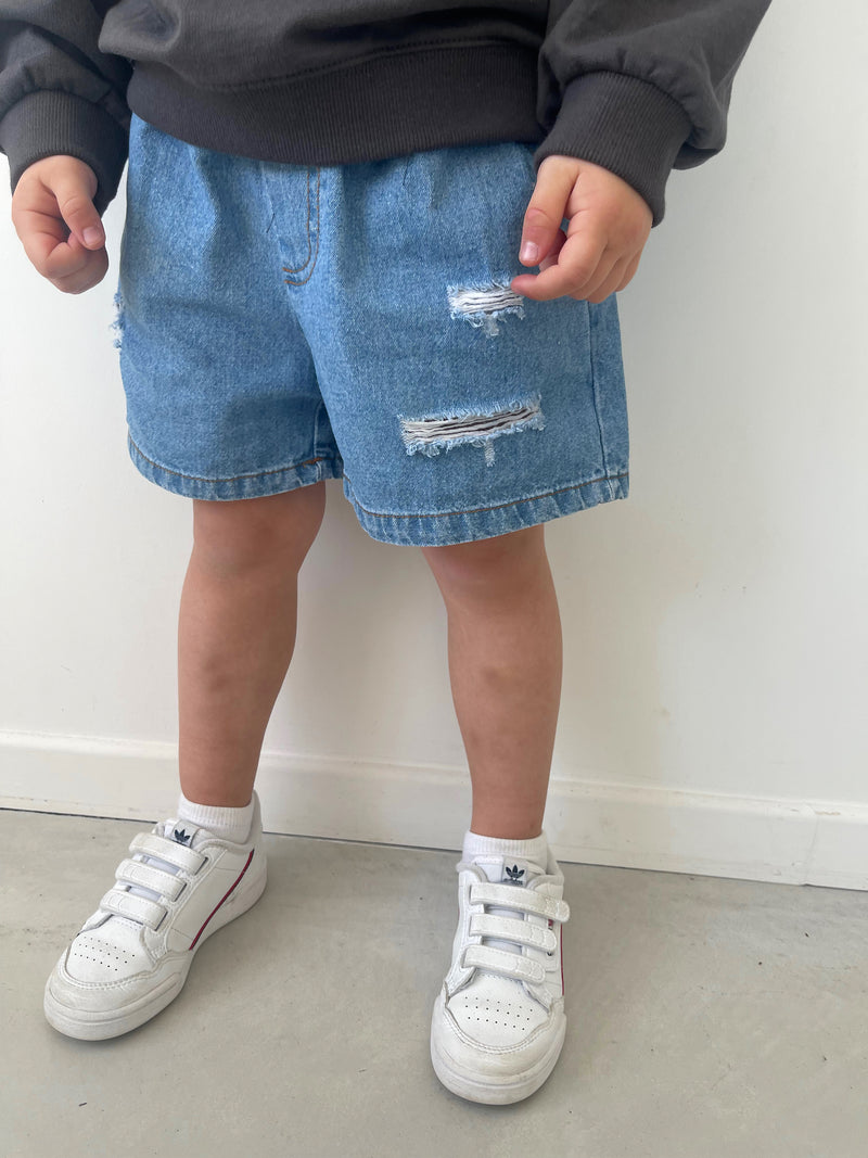 Short Denim bleu foncé
