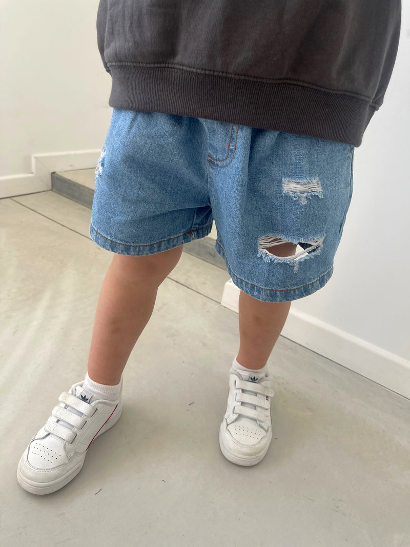 Short Denim bleu foncé