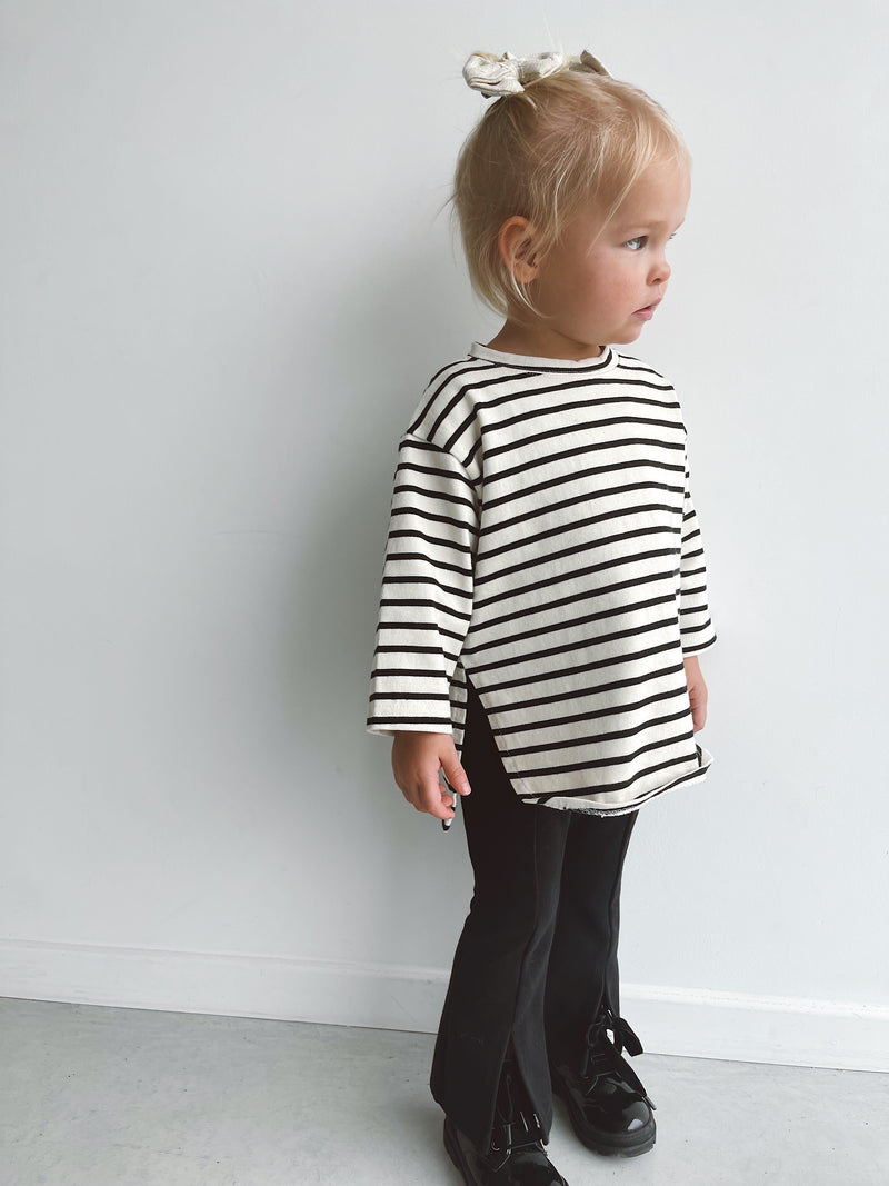 Pantalon Slit Bootscut noir