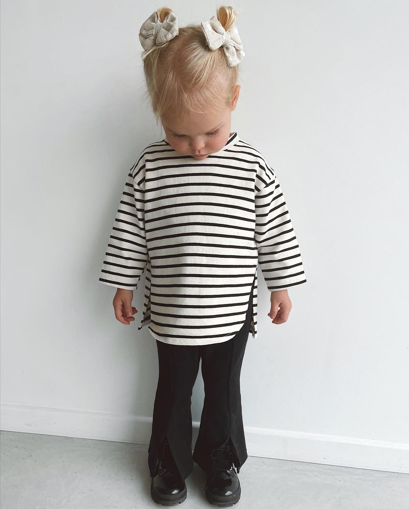 Pantalon Slit Bootscut noir
