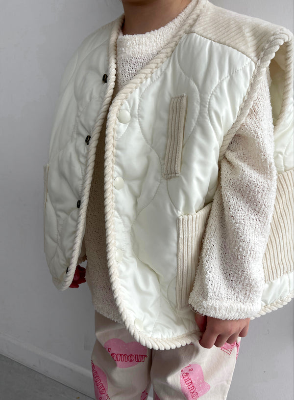 Veste Pot Padding ivoire