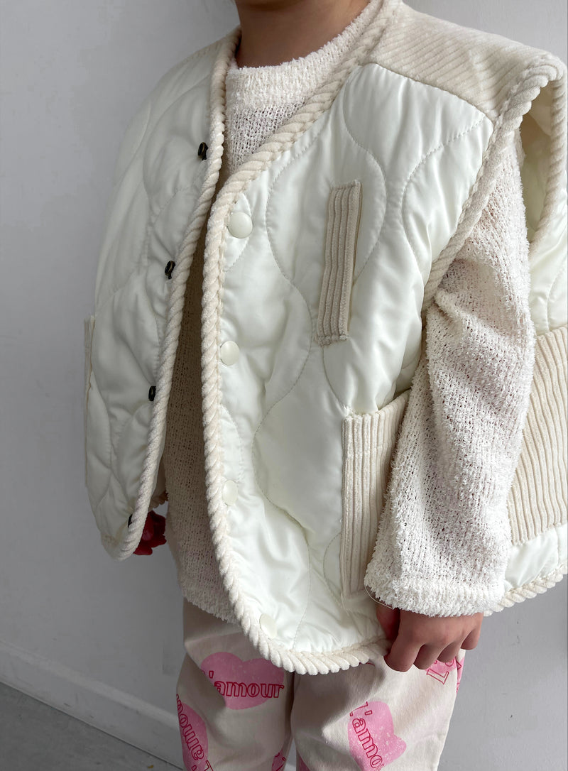 Veste Pot Padding ivoire