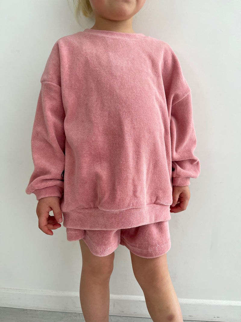 Set SS Terry indi-pink